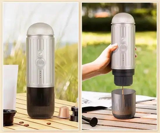 Портативная кофеварка iCafilas Travel Espresso Maker ME2218 Серая (ME2218S) ME2218S фото