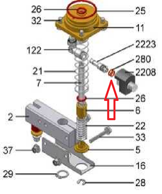 Кольцо уплотнительное Franke ( 6,07*1,78 ) Milk Connector 1L301007 фото