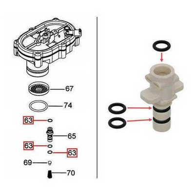 Уплотнитель на штуцер бойлера Delonghi 5313217751 фото