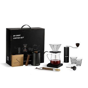 Подарунковий набір бариста 10 в 1 MHW-3BOMBER M1 Drip Coffee Set Deluxe Чорний (CS5469) CS5469 фото