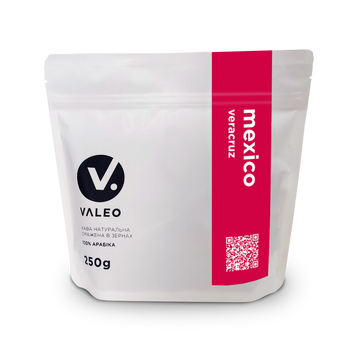 Кофе зерновой Valeo &laquo;Mexico Veracruz&raquo; (PREMIUM COFFEE) (100% арабика), 0,25 кг MV100A025PC фото