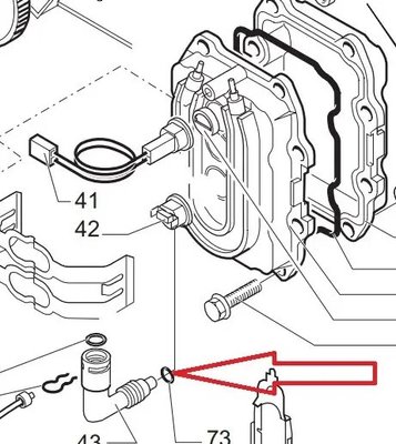 Уплотнитель на переходник бойлера Saeco Vienna 140321462 фото