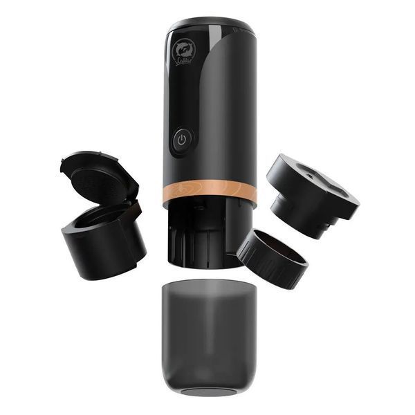 Портативная кофемашина iCafilas Travel Espresso Coffee Maker Outdoor для молотого кофе и капсул Nespresso YJ04 фото
