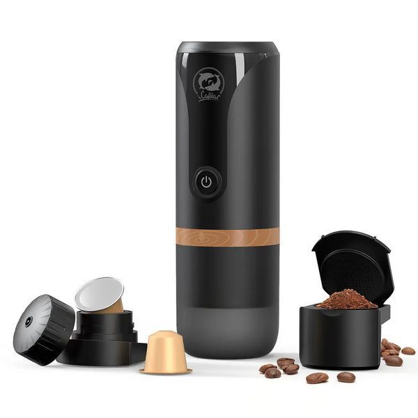 Портативная кофемашина iCafilas Travel Espresso Coffee Maker Outdoor для молотого кофе и капсул Nespresso YJ04 фото